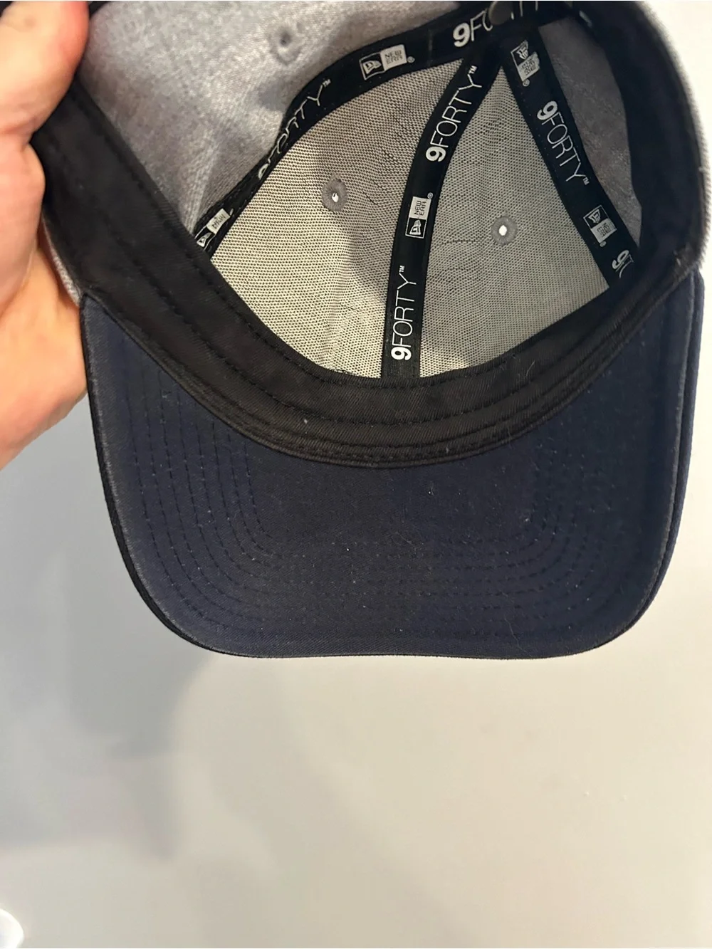 New Era 9Forty Boston Red Sox MLB Baseball Hat Cap Gray Black Adjustable Strap